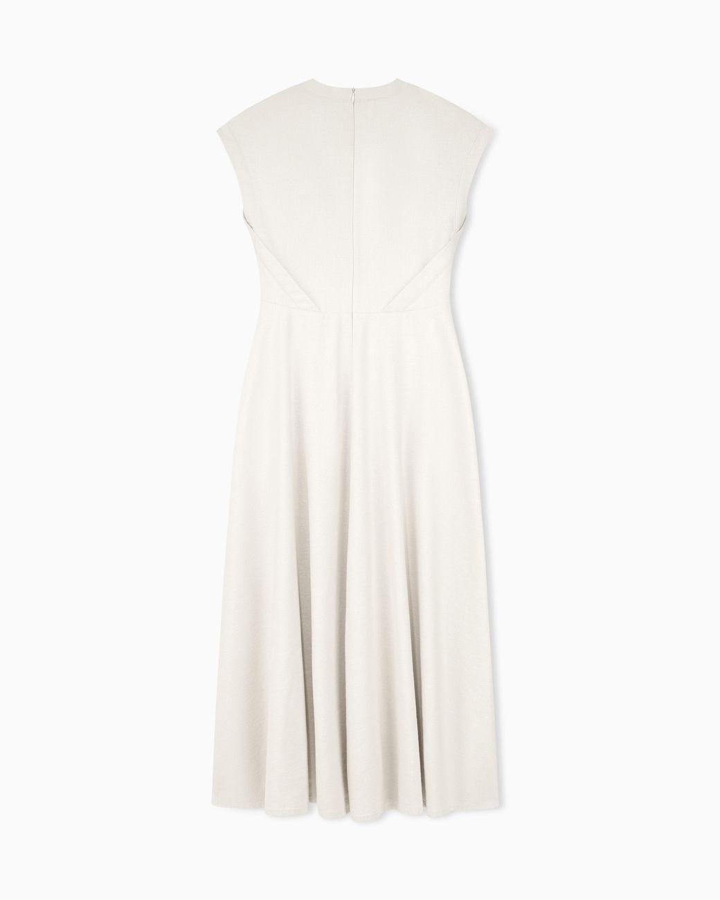 Emporio Armani White Sleeveless Long Dress