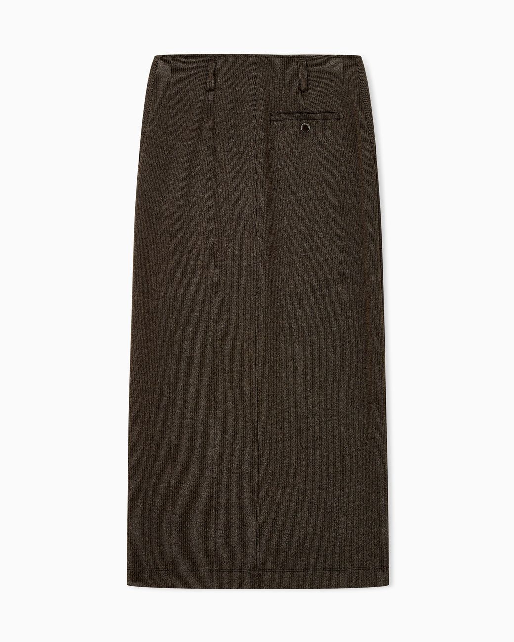 Emporio Armani Brown Long Knit Skirt Boteh Capsule