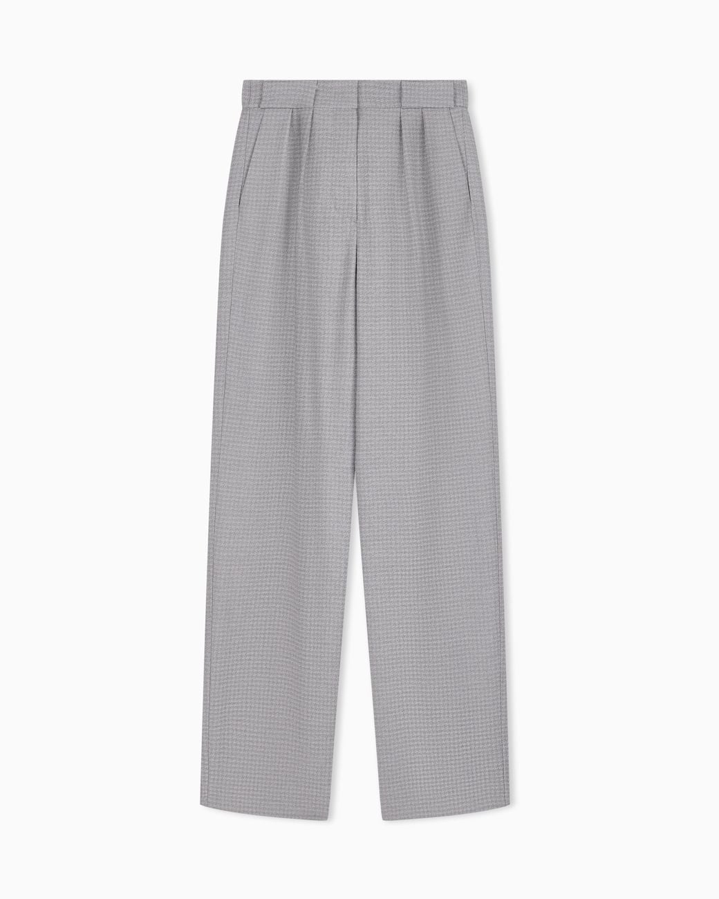 Emporio Armani Gray High-Waisted Trousers
