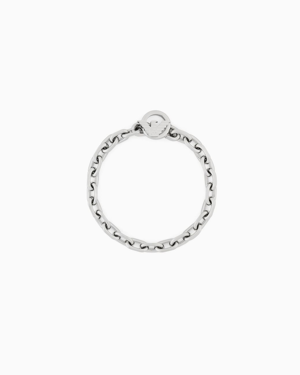 Emporio Armani White Stainless Steel Id Bracelet for men