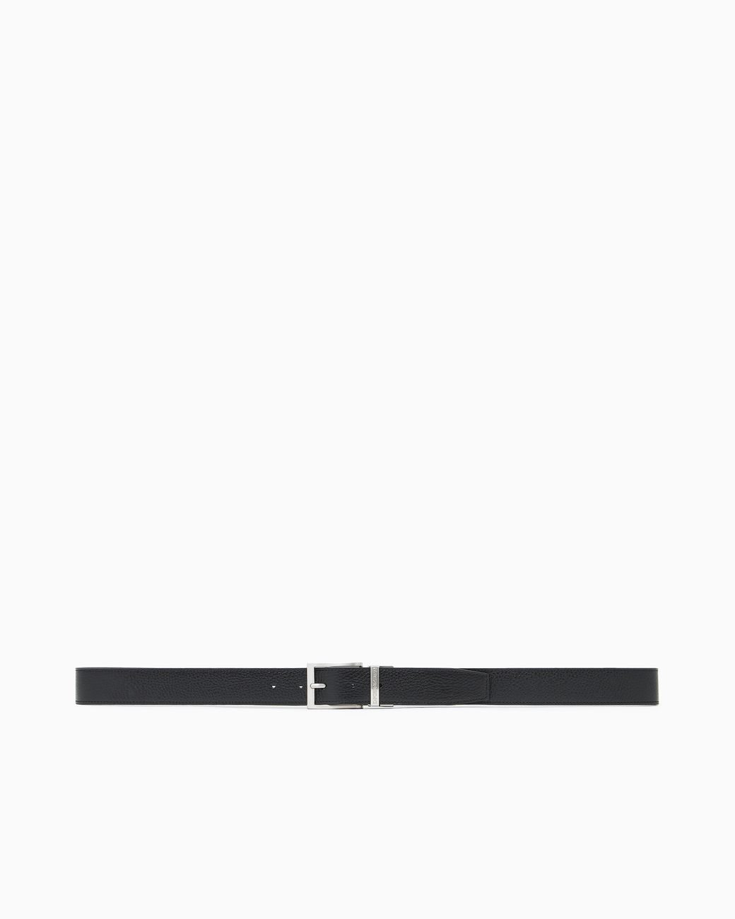 Emporio Armani White Gift Box With Tumbled-Leather Belt And Card Holder for men