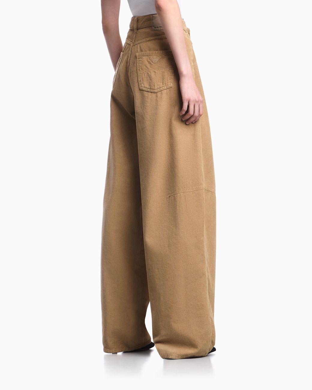 Emporio Armani Natural Five-Pocket Corduroy Pants Boteh Capsule