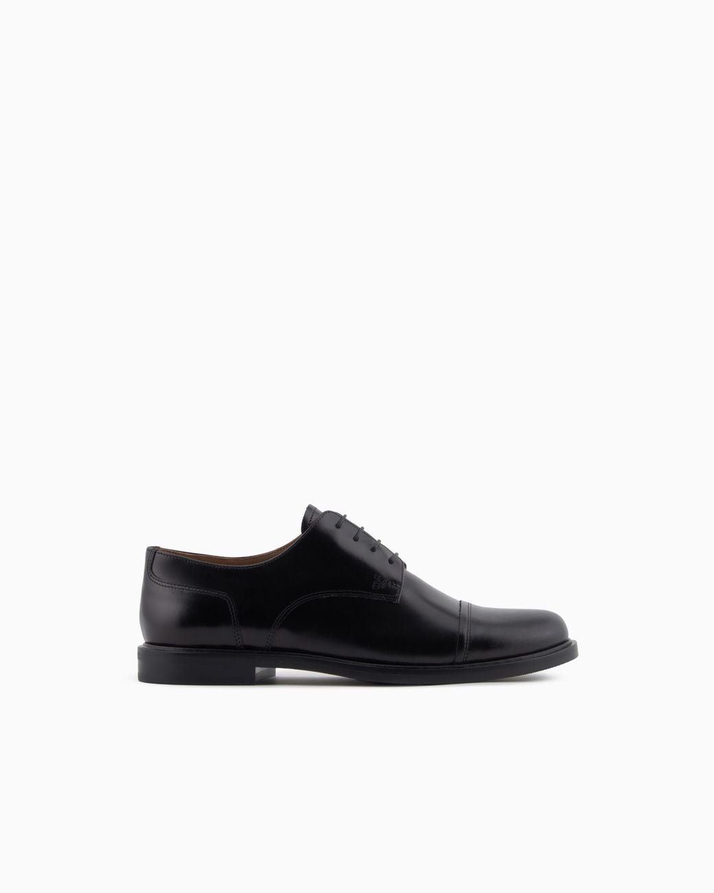 Emporio Armani White Icon Leather Brogues