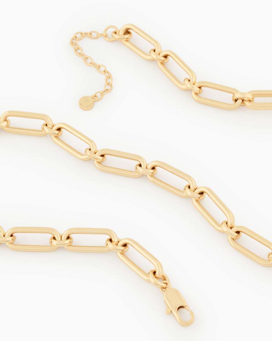Emporio Armani Metallic Tone Brass Chain Necklace