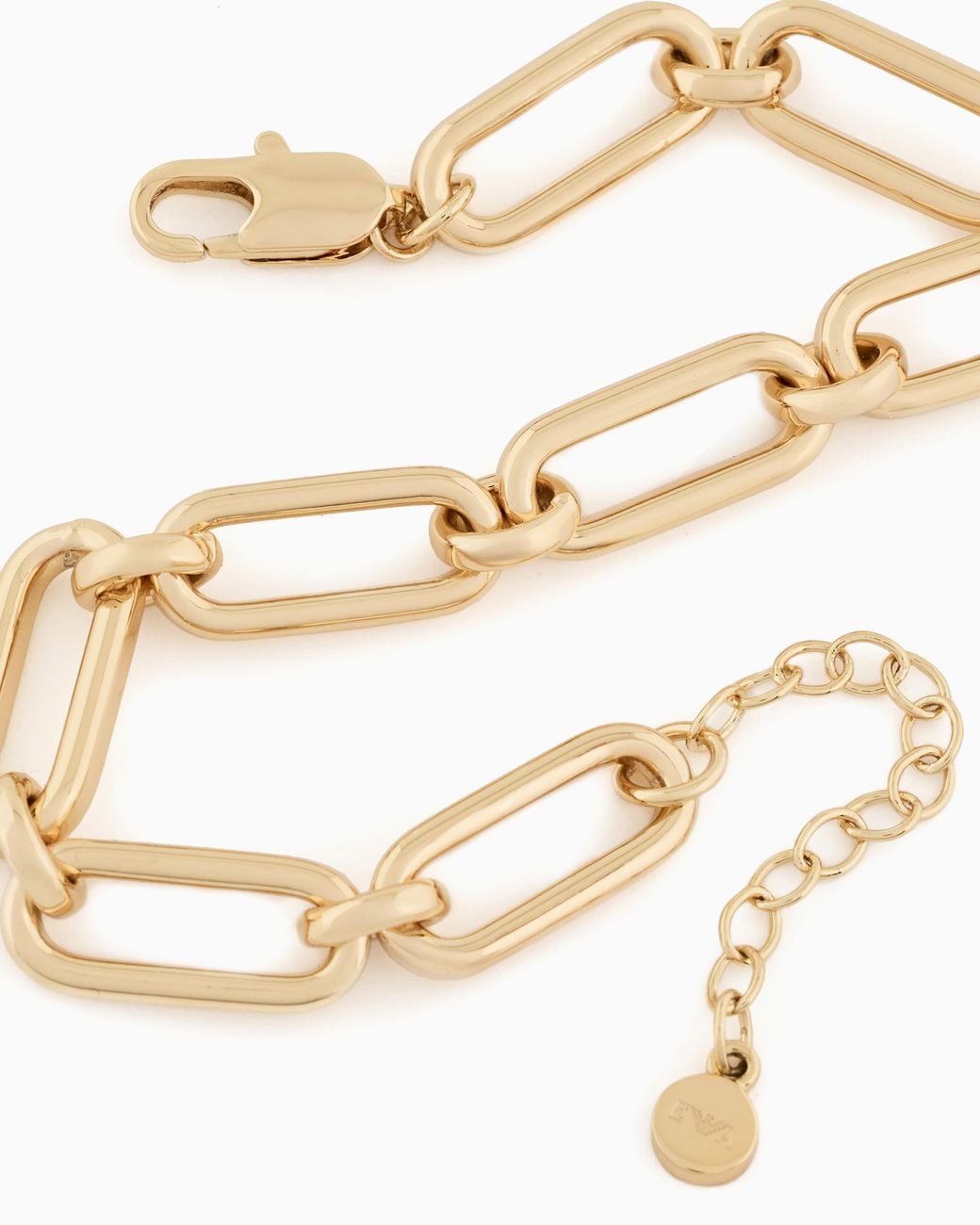 Emporio Armani Metallic Tone Brass Chain Bracelet
