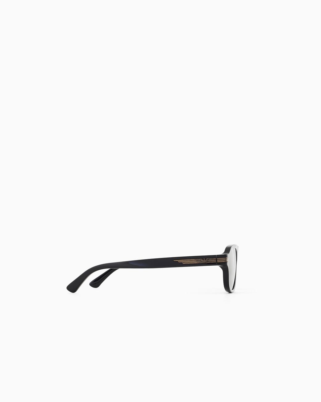 Emporio Armani Black Pilot-Shape Sunglasses for men