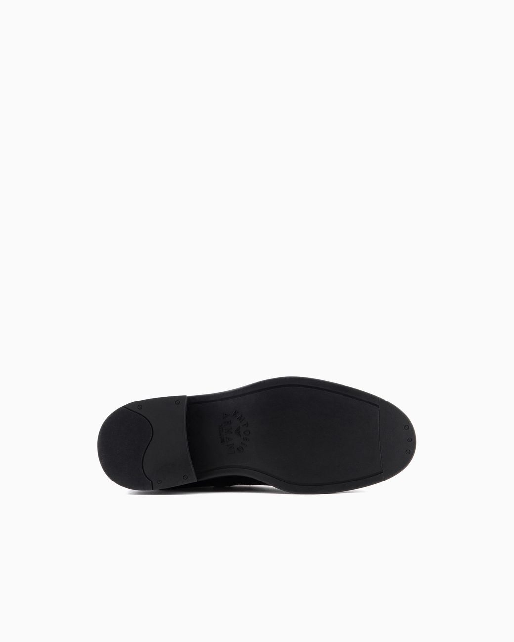 Emporio Armani Black Grained Leather Chelsea Boots for men