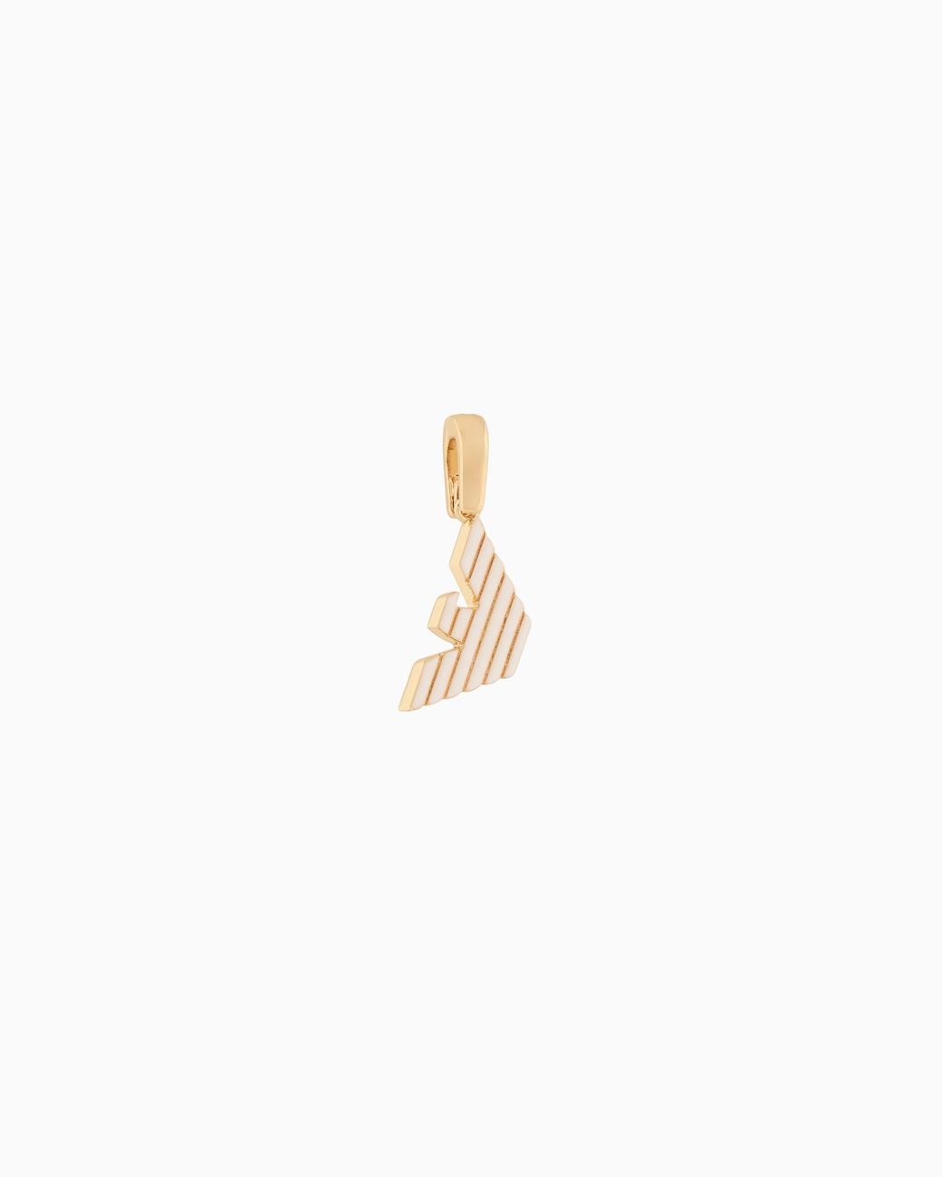 Emporio Armani White Tone Brass Charm