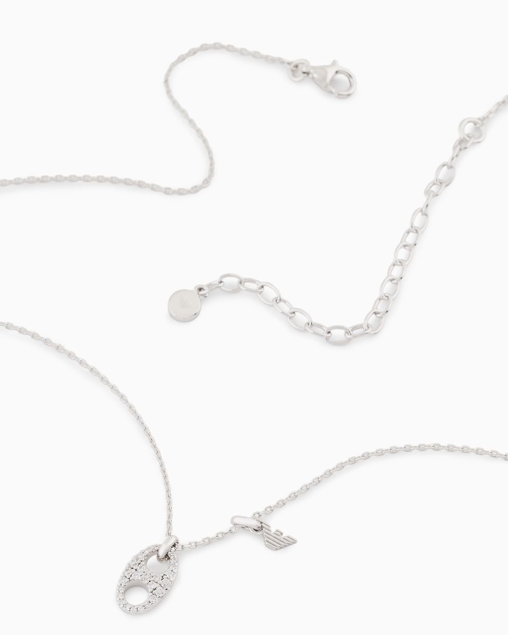 Emporio Armani White Sterling Pendant Necklace