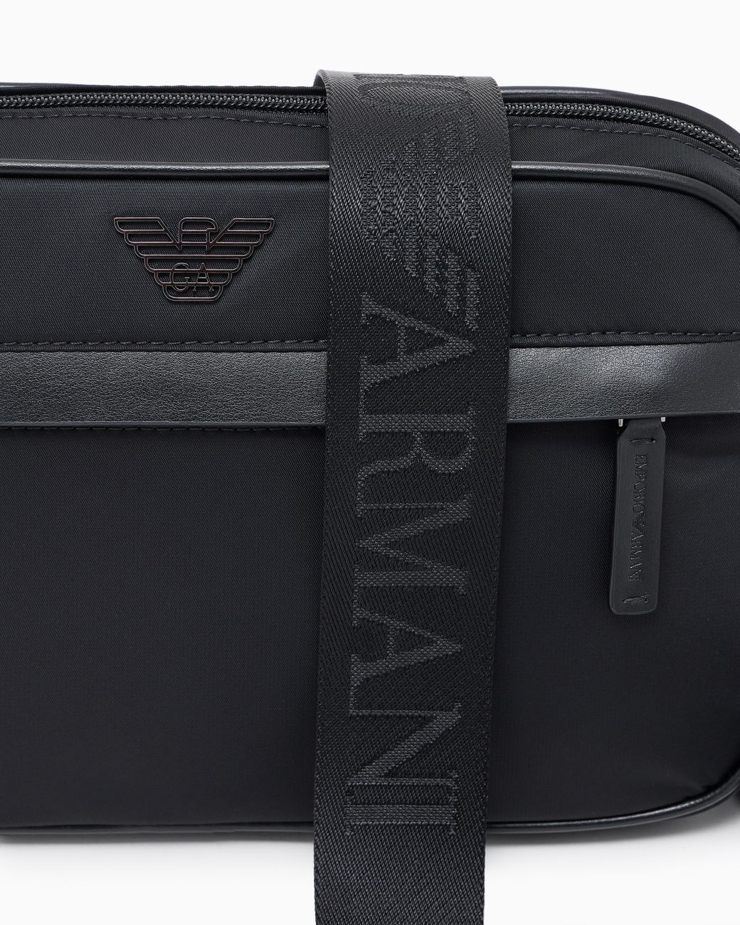 Emporio Armani Black Shoulder Bag for men