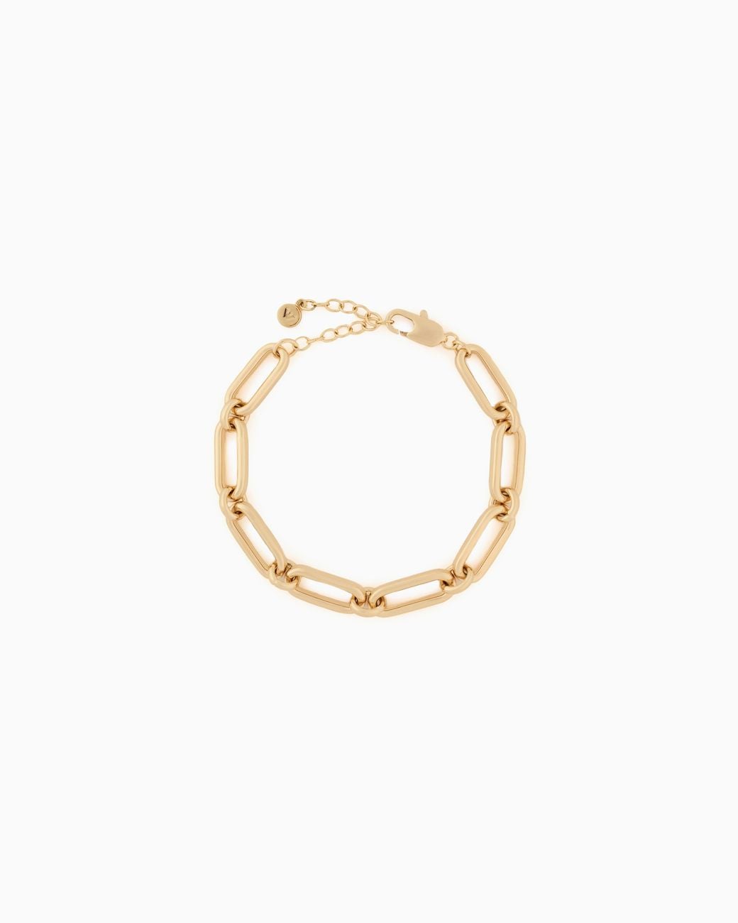 Emporio Armani Metallic Tone Brass Chain Bracelet