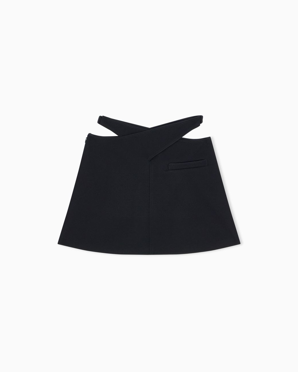 Emporio Armani Black Viscose Skirt