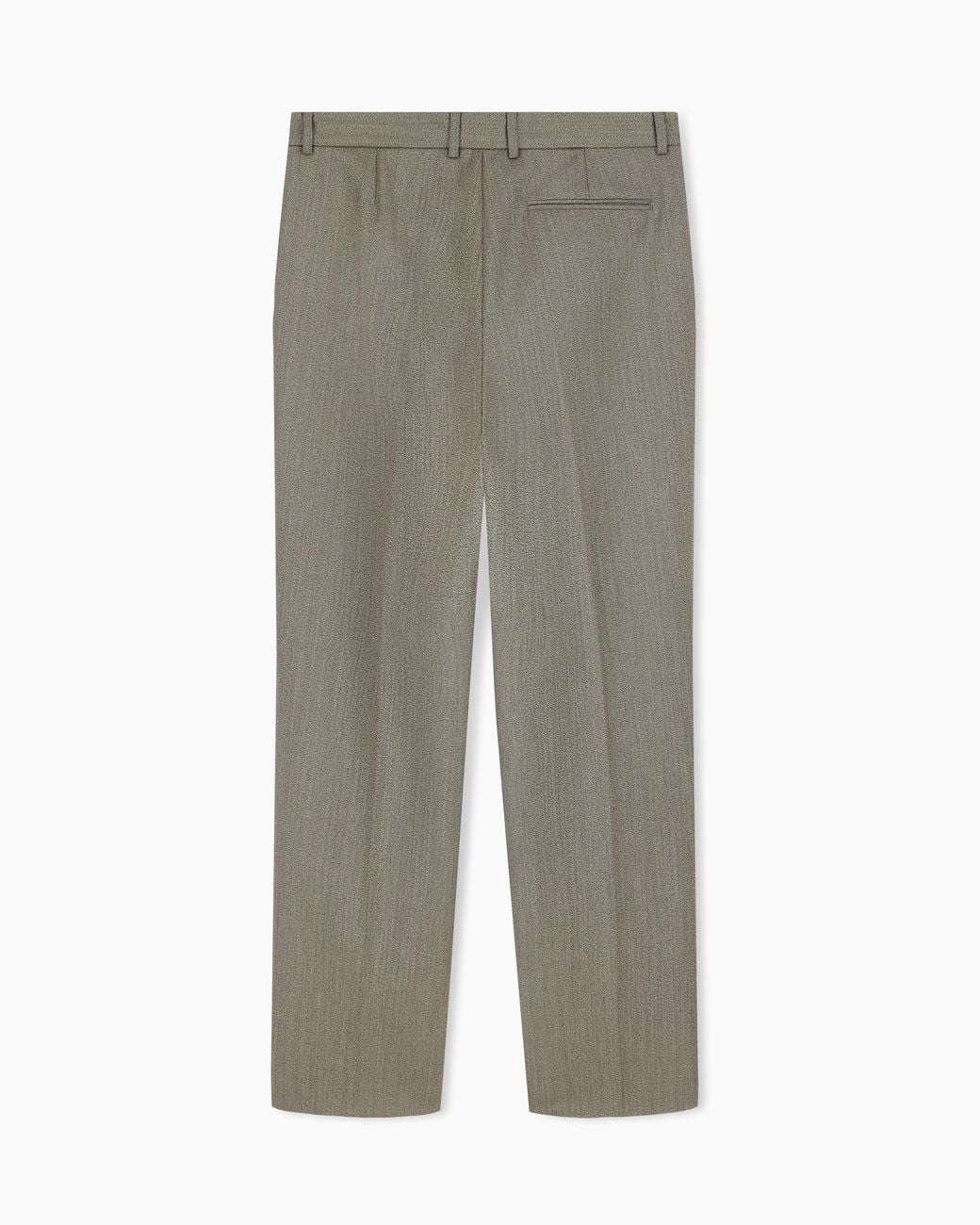 Emporio Armani Gray Virgin Wool Trousers for men