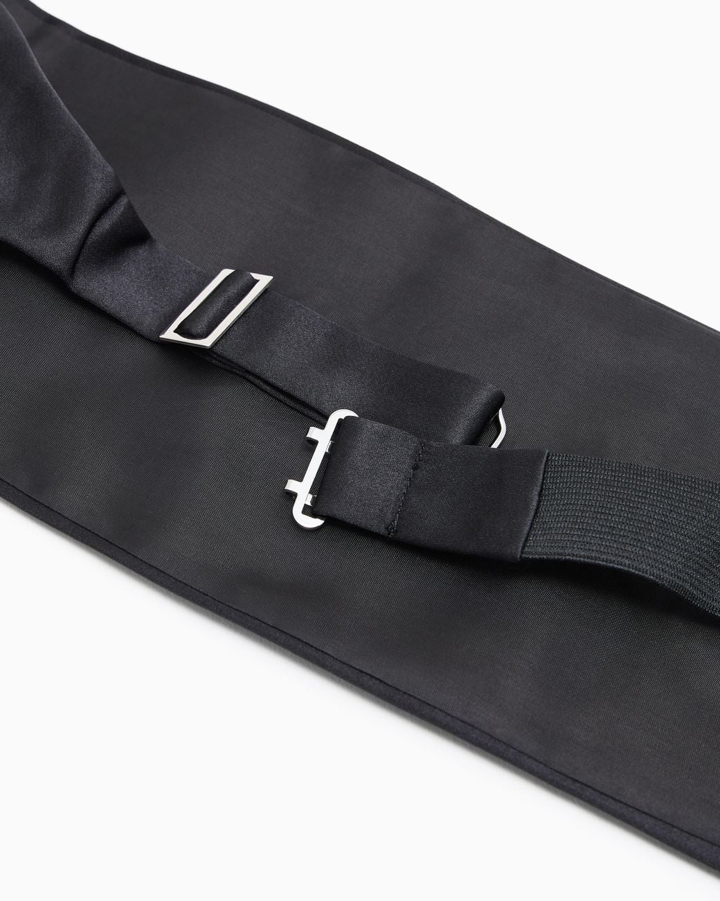 Emporio Armani Black Pure Silk Tuxedo Band for men