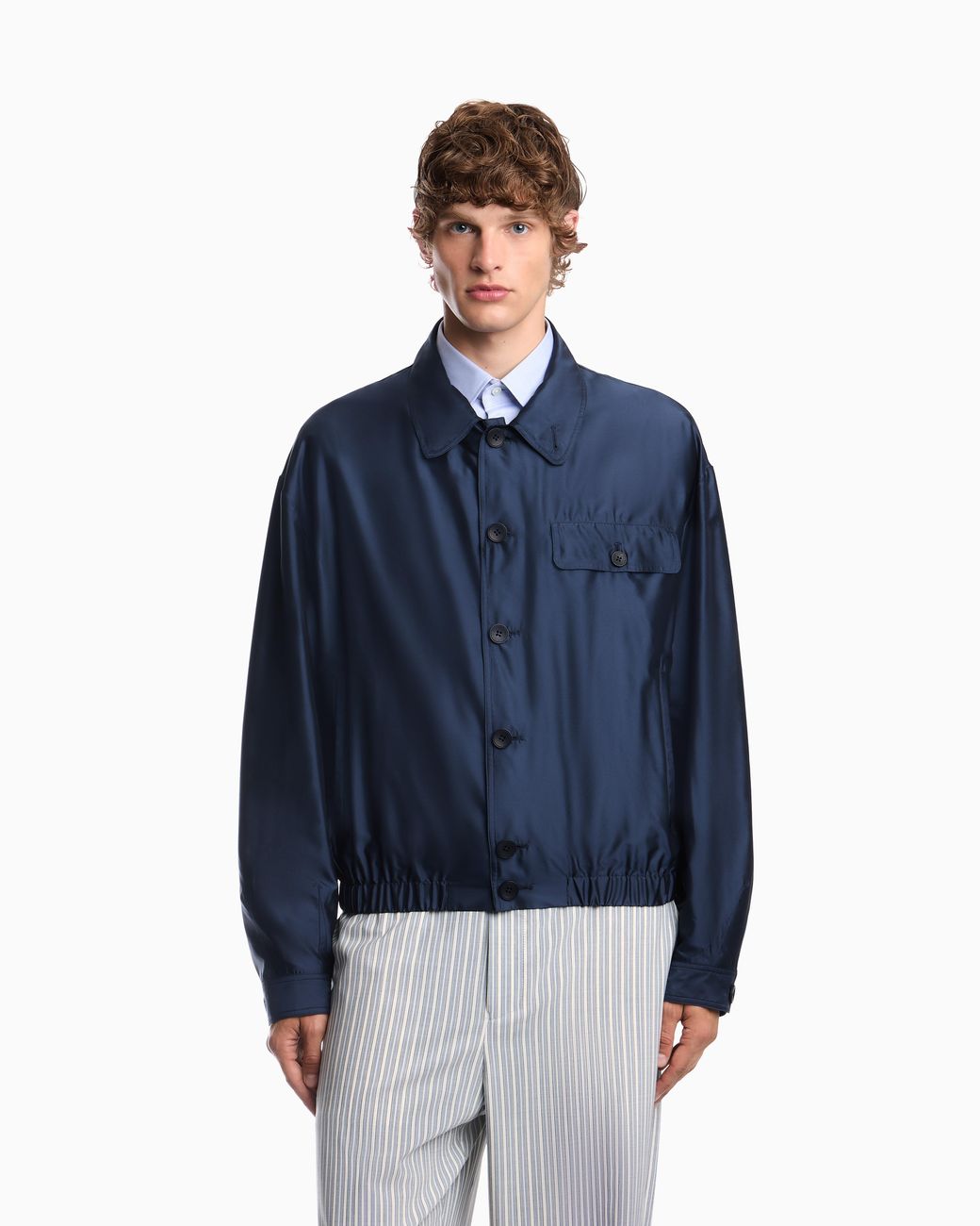 Emporio Armani Blue Blouson Jacket for men