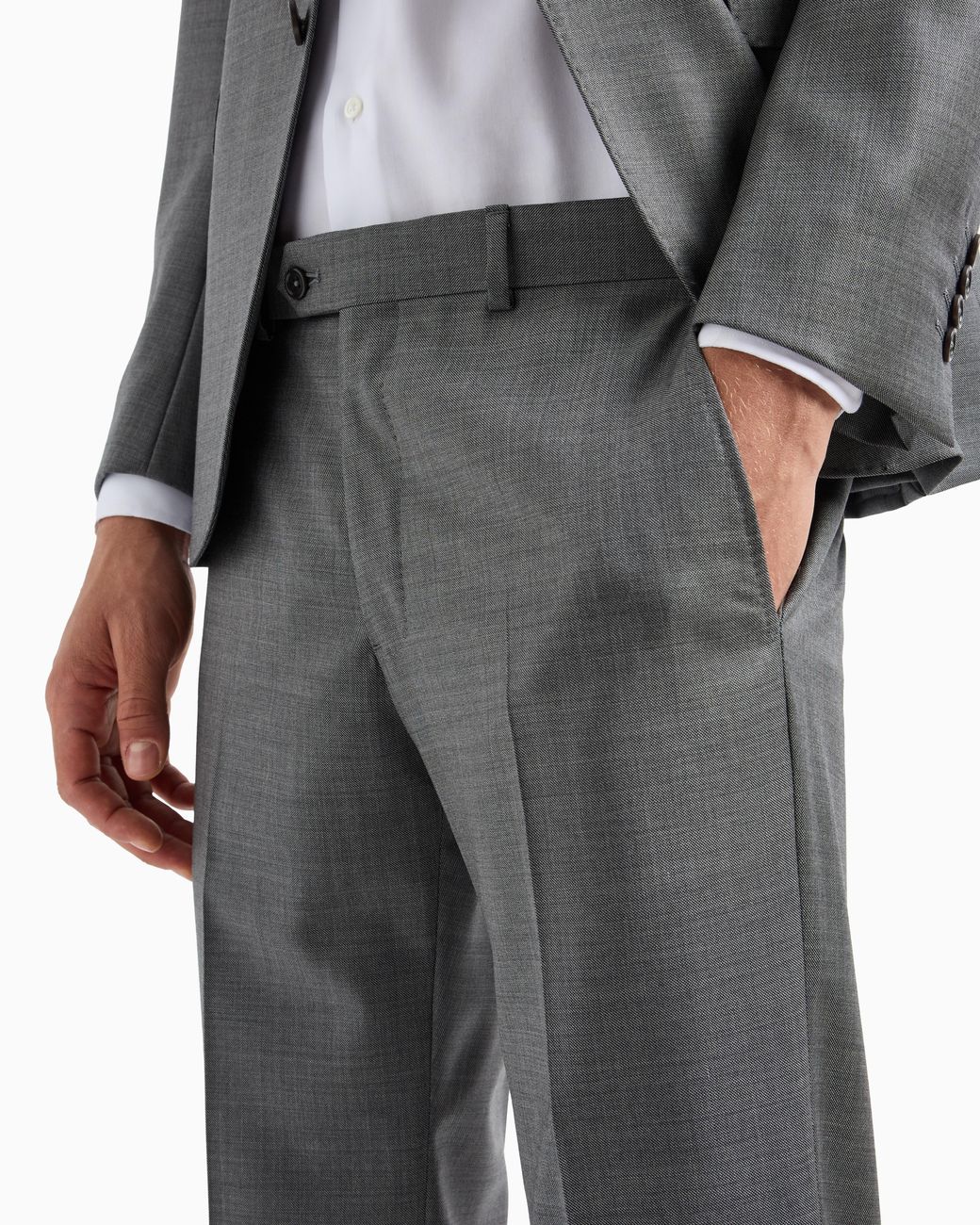 Emporio Armani Gray Single Breasted Suit for men