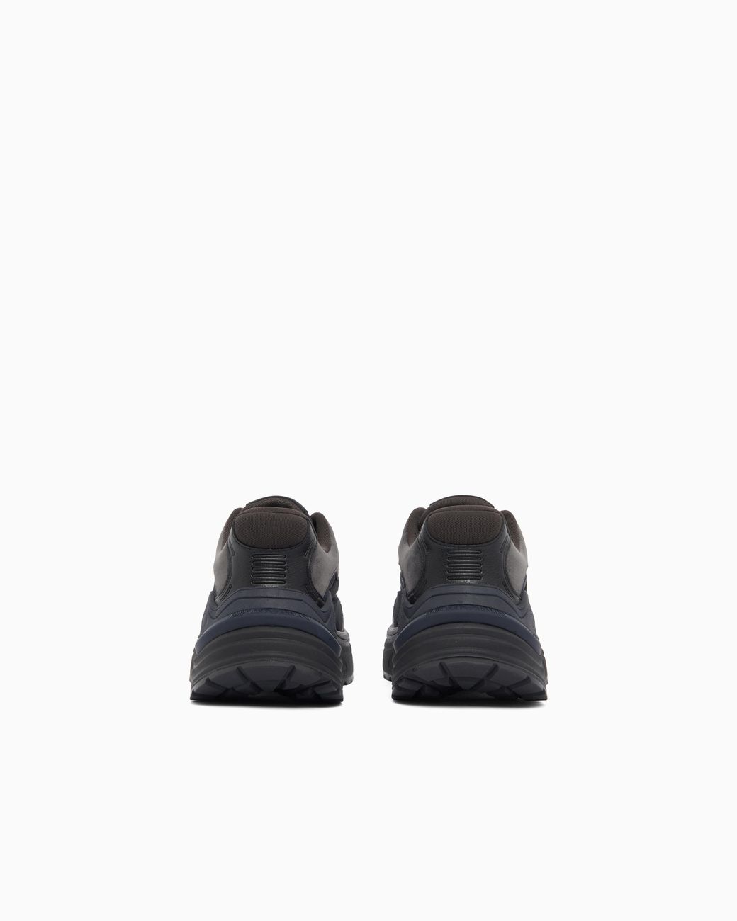 Emporio Armani Blue Sneakers With Mesh Suede And A Chunky Rubber Sole for men