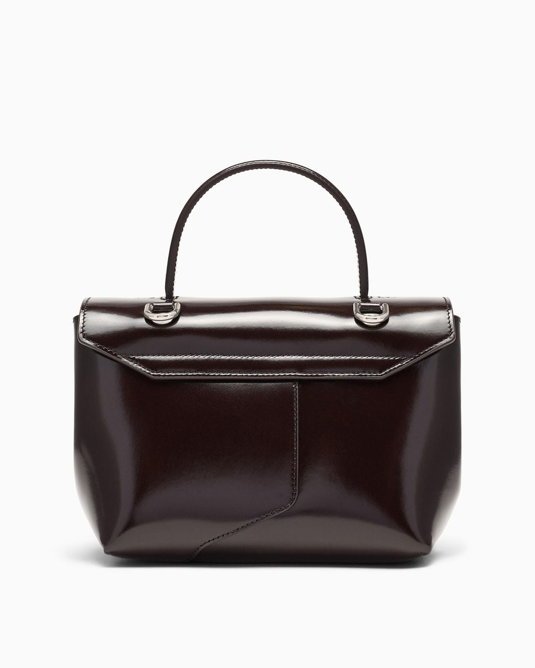 Emporio Armani Black 1981 Brushed Leather Mini Bag