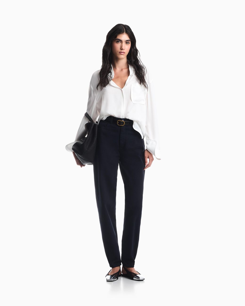 Emporio Armani Blue J7I Jeans Oval Leg Garment-Dyed Signature Capsule