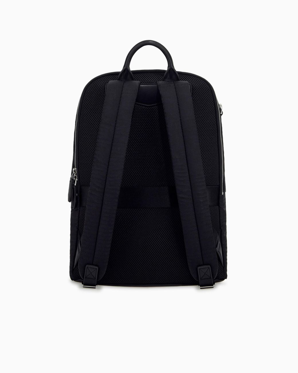 Emporio Armani Blue Backpack With A Front Zip Pocket And A Metal Logo Plaque for men