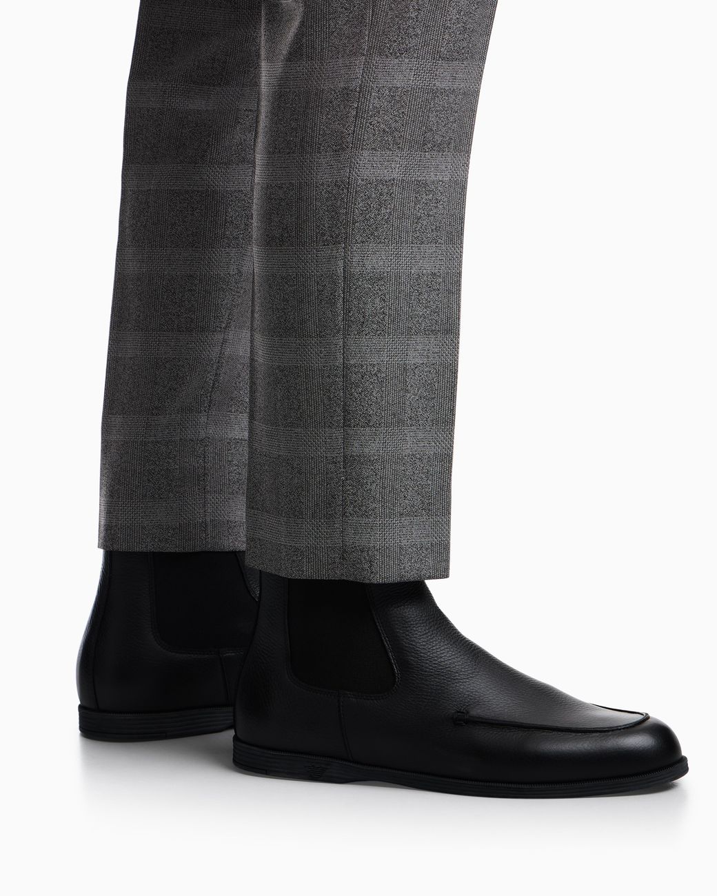 Emporio Armani Black Chelsea Boots for men