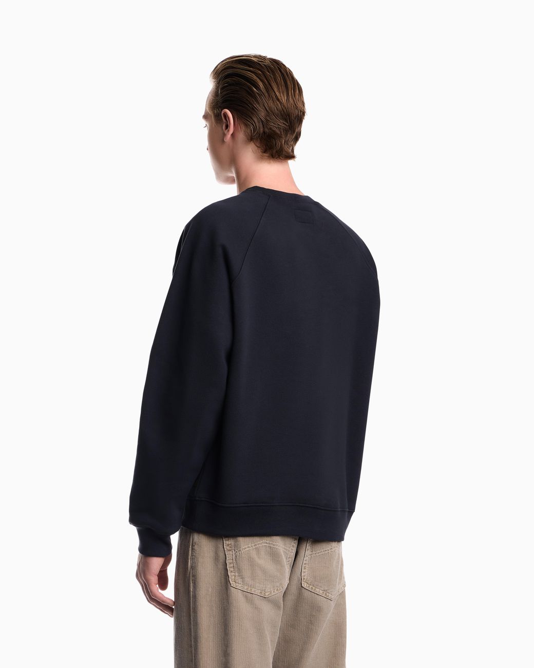 Emporio Armani Blue Armani Jeans Print Jersey Sweatshirt for men