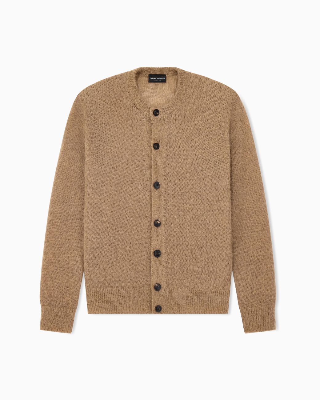 Emporio Armani Natural Round Neck Cardigan for men
