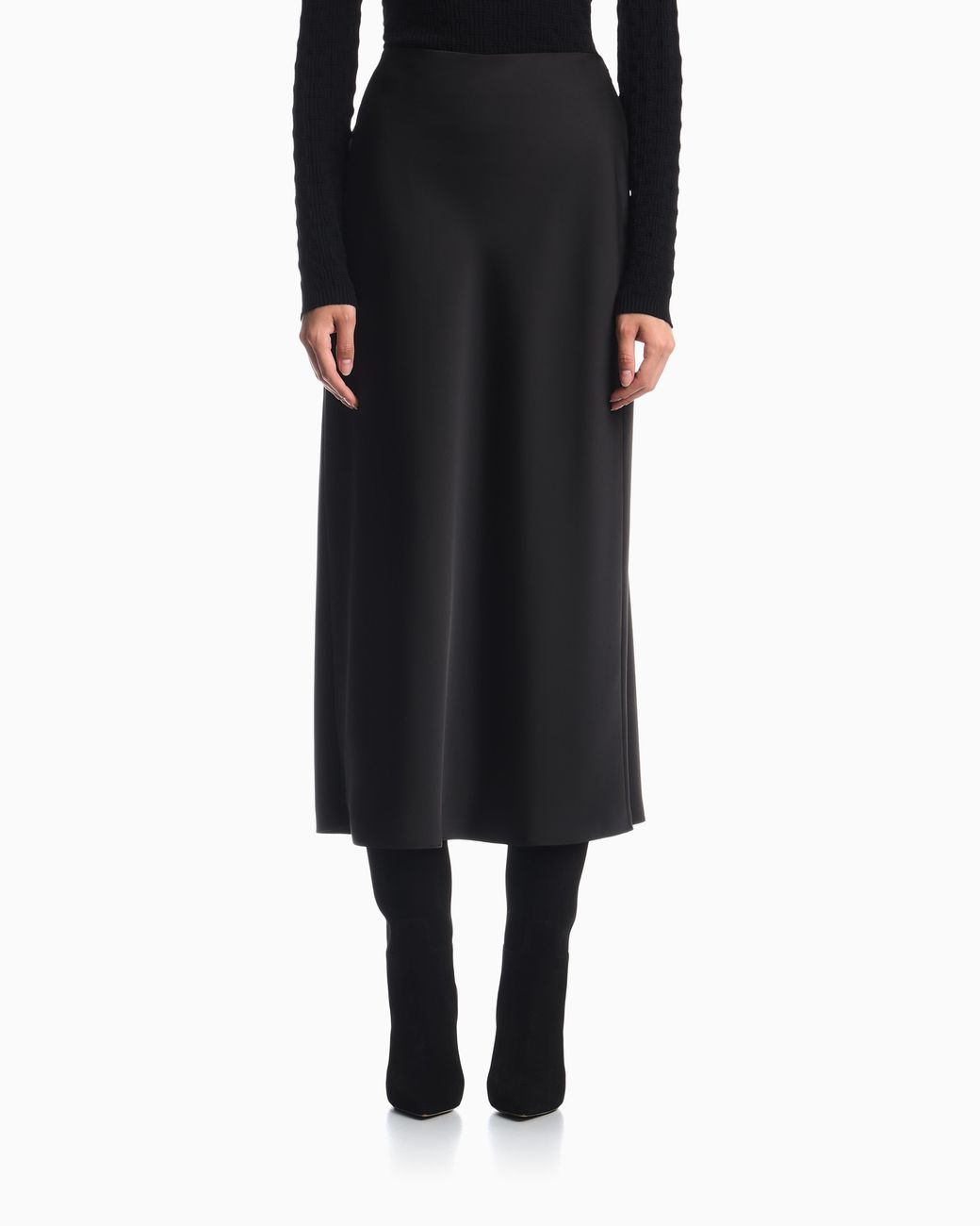 Emporio Armani Black Unlined Skirt