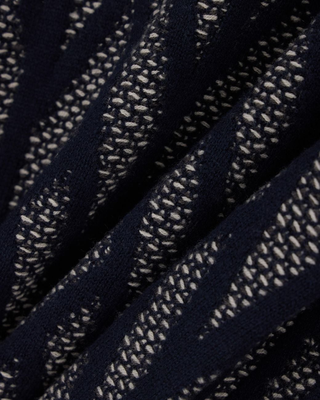 Emporio Armani Blue Signature Capsule Collection Virgin Wool Jacquard-Knit Blouson for men