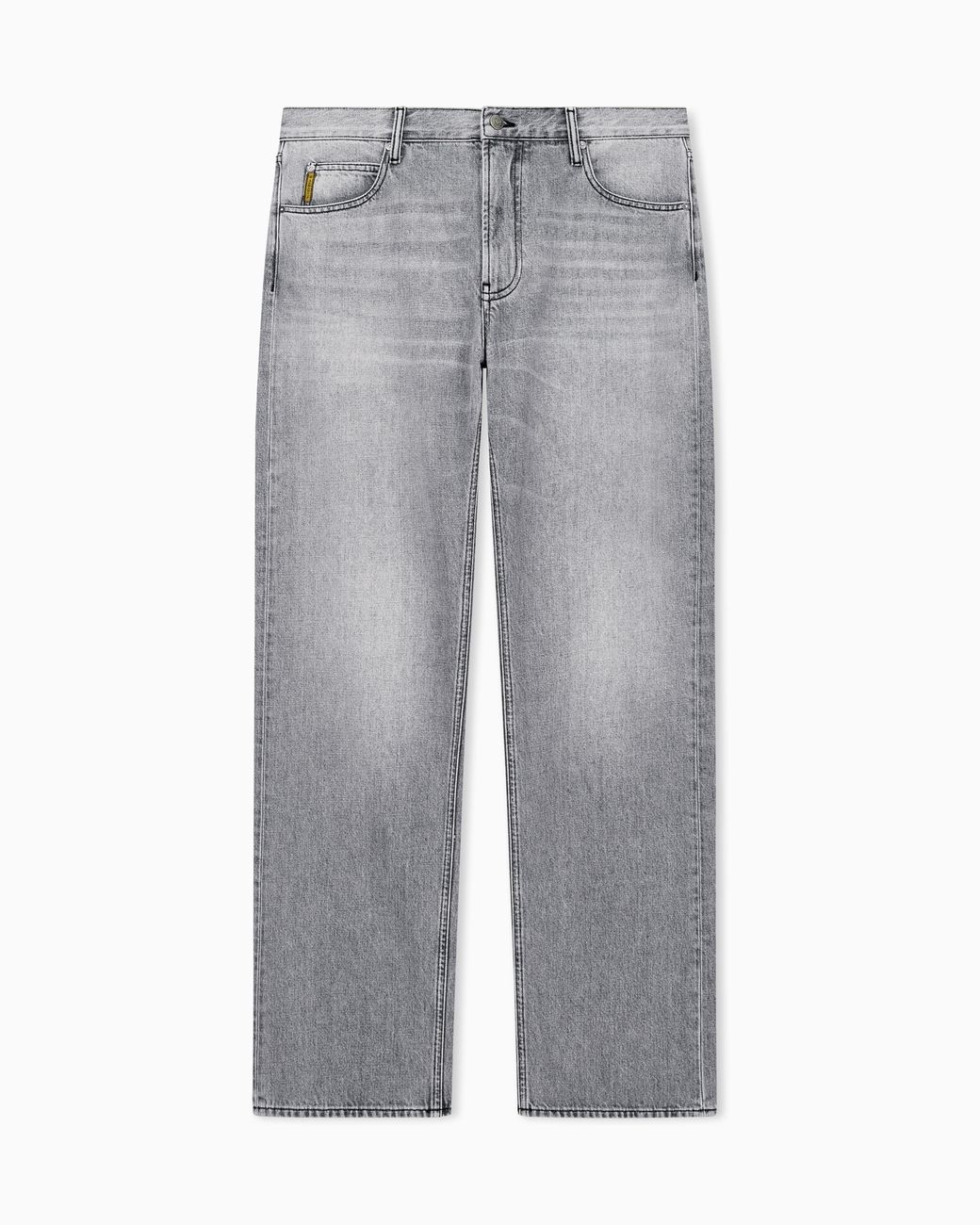 Emporio Armani Gray Five-Pocket Jeans for men