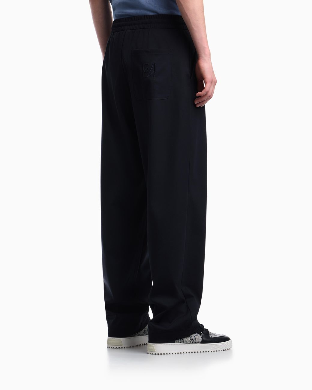 Emporio Armani Blue Trousers With Regular Fit for men