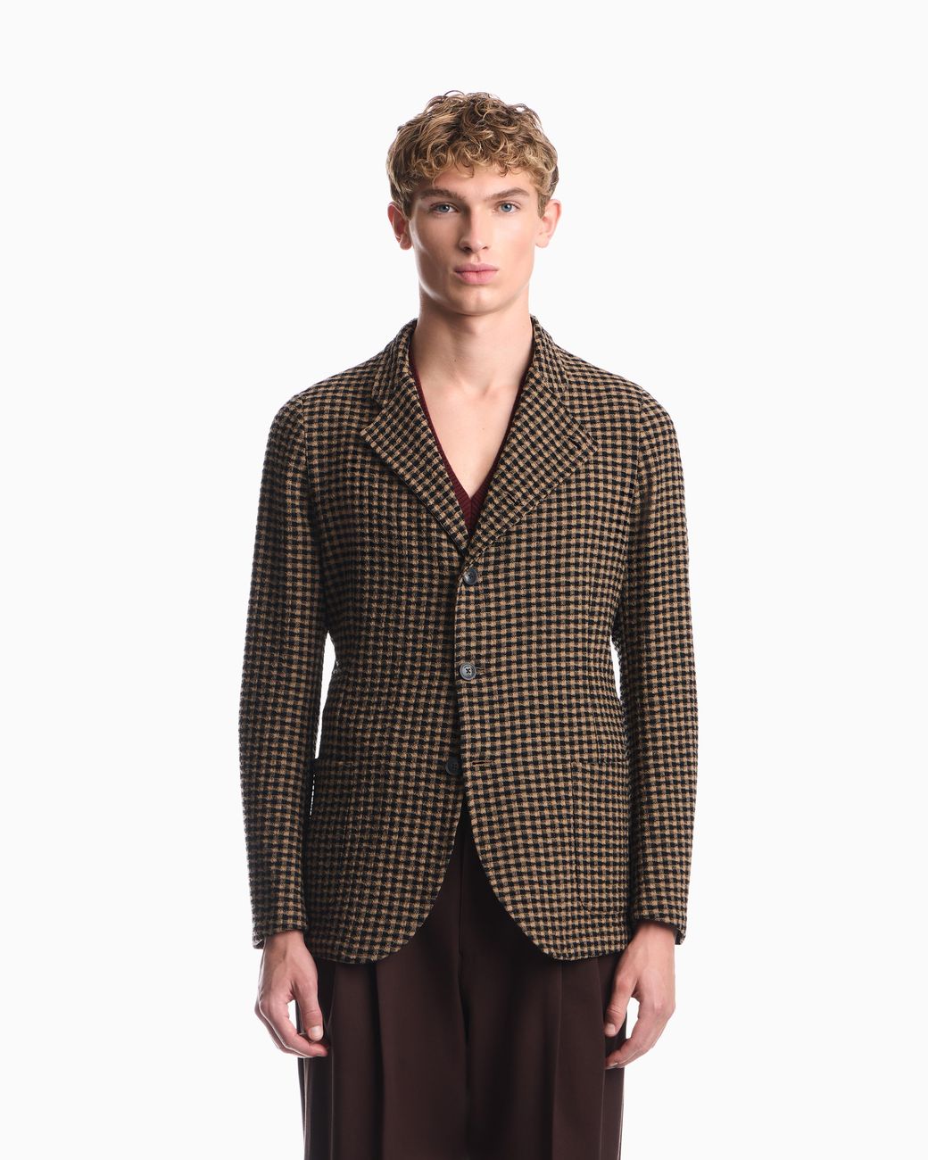 Emporio Armani Green Unlined Blazer for men