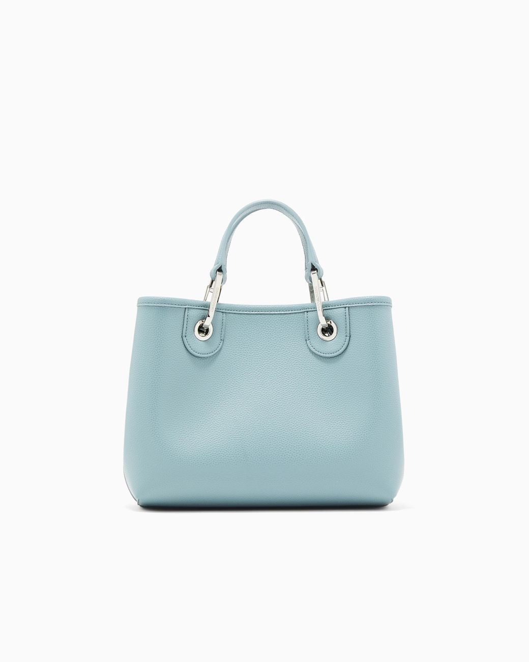 Emporio Armani Blue Small Myea Shopper Bag With Deer Print