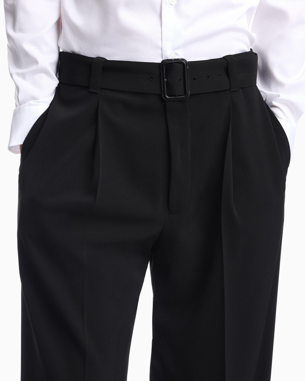 Emporio Armani Black Trousers for men