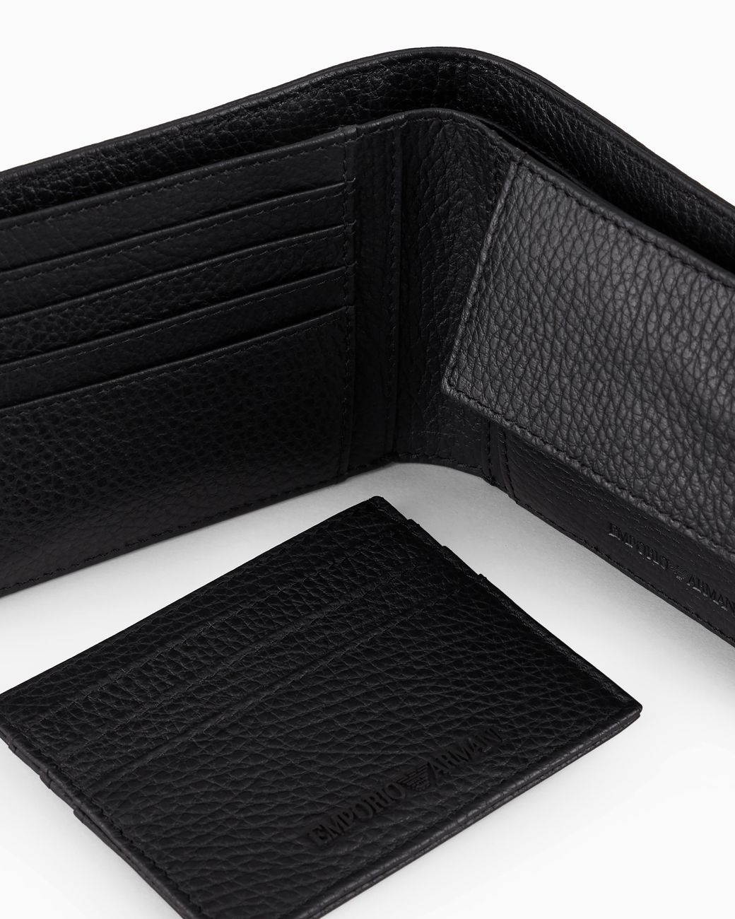Emporio Armani Black Gift Box With Wallet And Card Holder for men