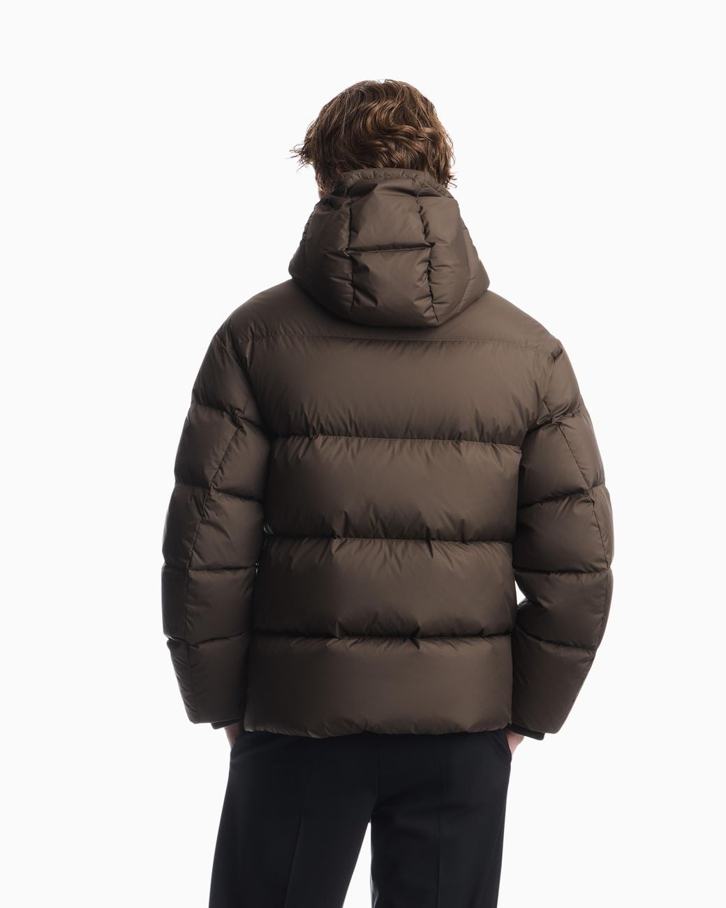Emporio Armani Green Down Jacket for men