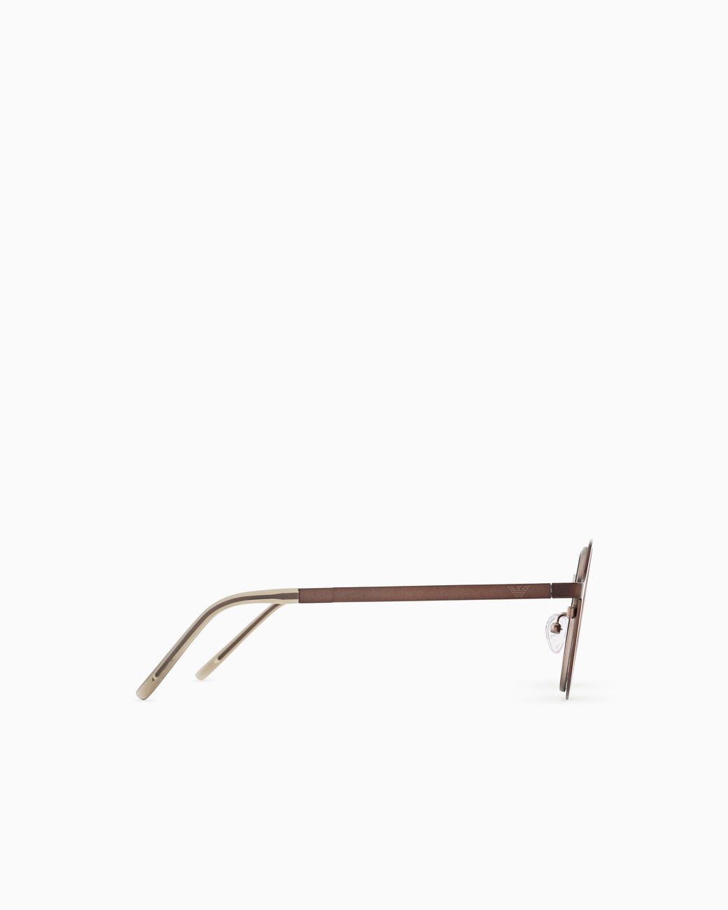 Emporio Armani Brown Irregular-Shaped Folding Sunglasses for men