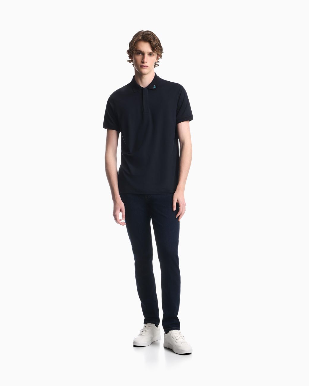 Emporio Armani Blue Polo Shirts for men