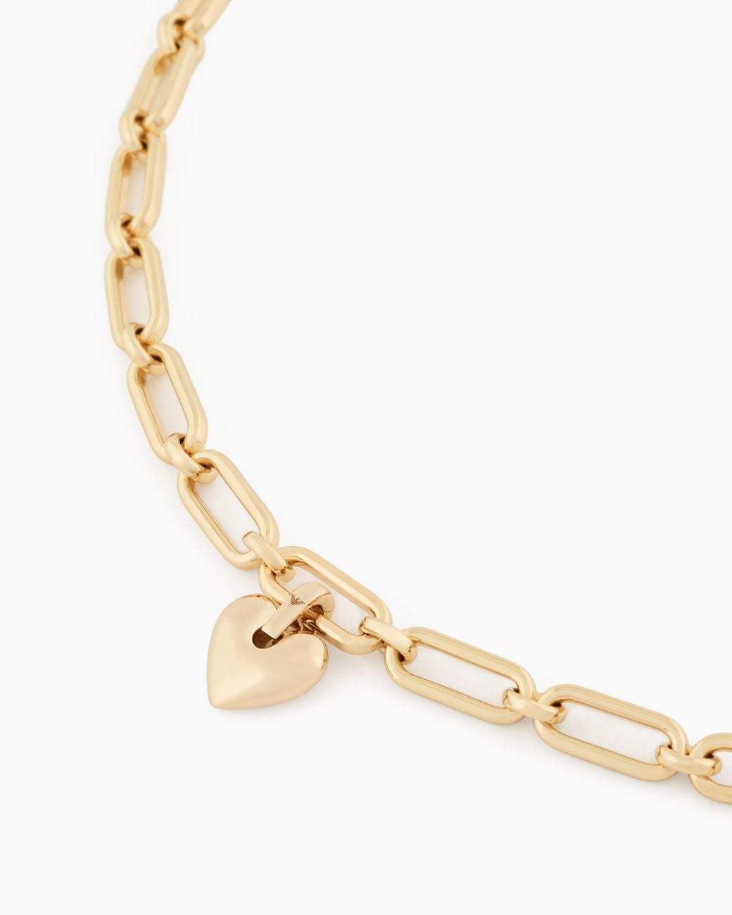 Emporio Armani White Tone Brass Charm