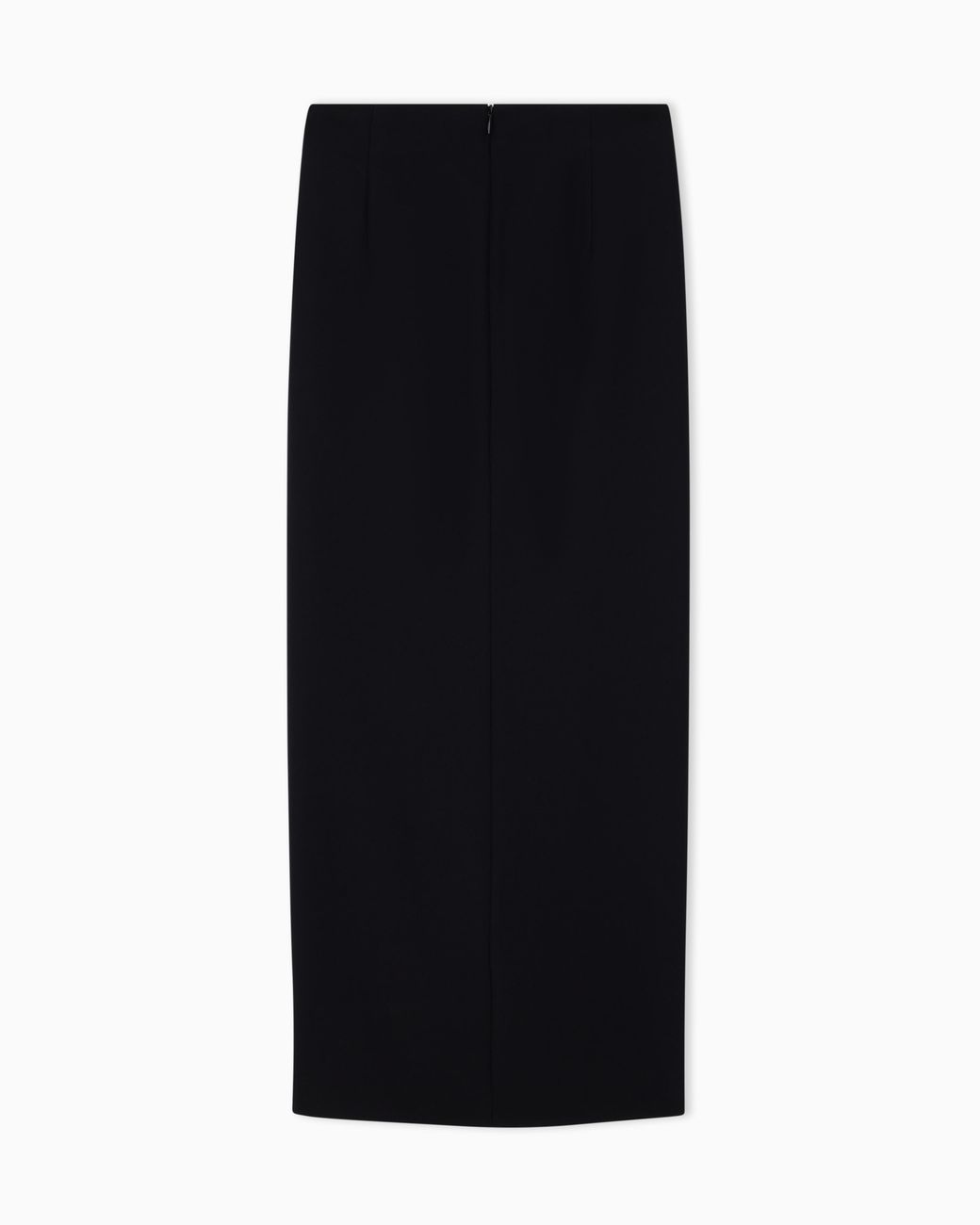 Emporio Armani Black Unlined Wrap Skirt