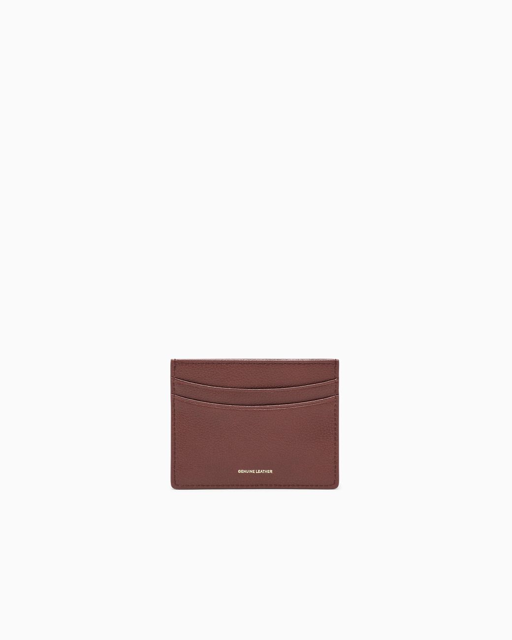 Emporio Armani Purple Tumbled Leather Card Holder