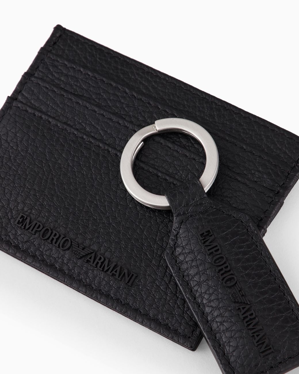 Emporio Armani White Gift Box With Card Holder And Keyring for men