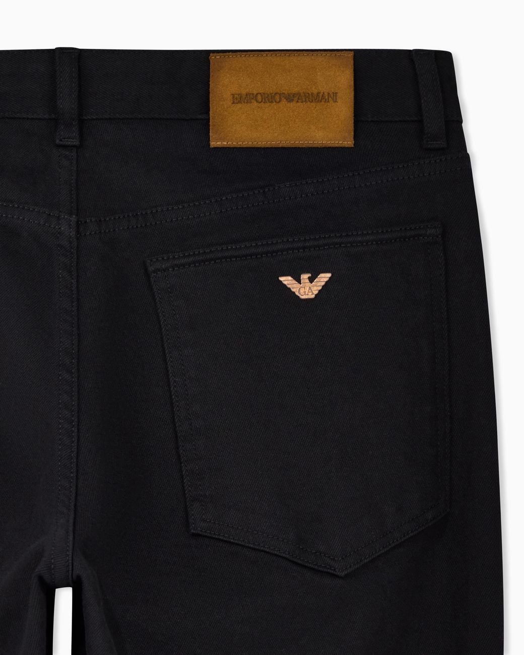Emporio Armani Black Regular Jeans for men