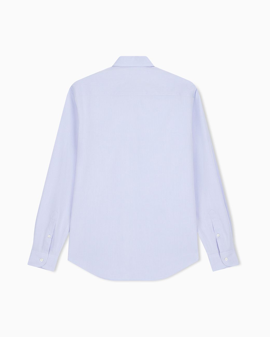 Emporio Armani White Cotton Dress Shirt With A Pointed Collar And Buttoned Cuffs for men
