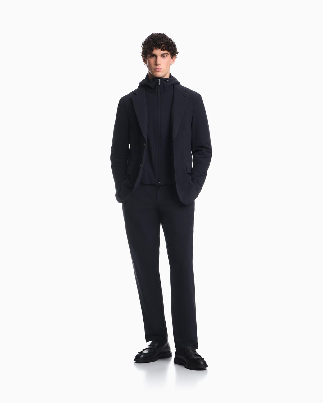 Emporio Armani Blue Trousers With Regular Fit for men