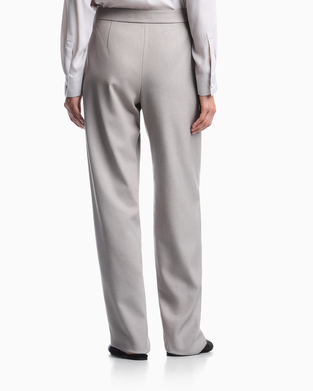 Emporio Armani Gray Tailored Pleated Trousers