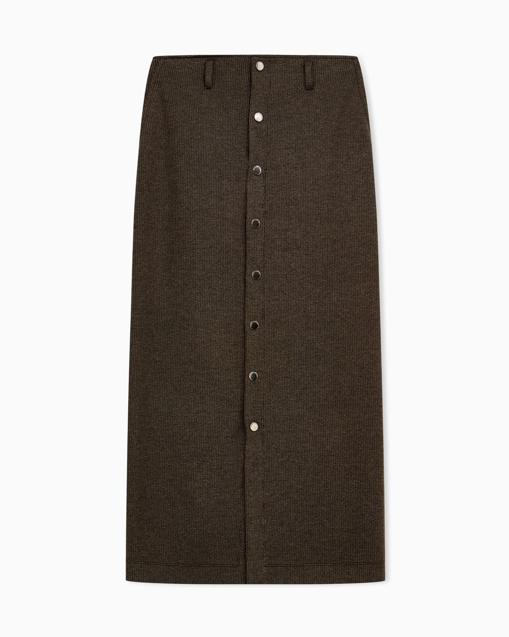 Emporio Armani Brown Long Knit Skirt Boteh Capsule