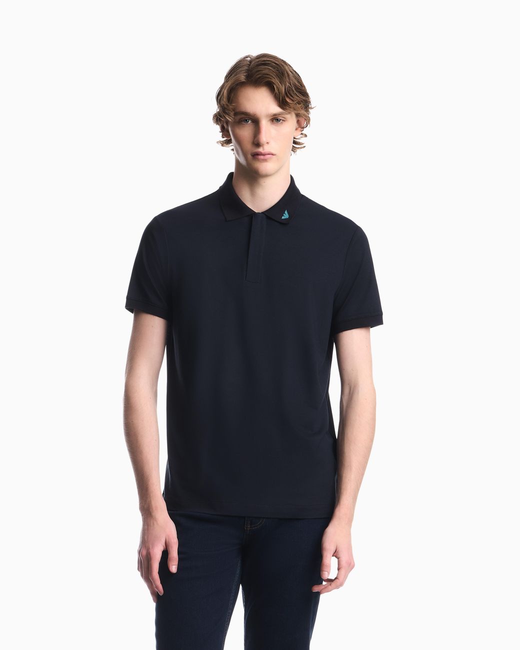 Emporio Armani Blue Polo Shirts for men