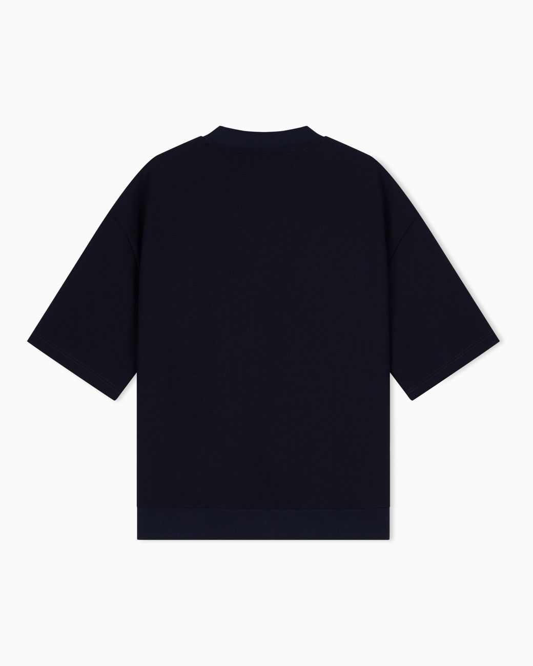 Emporio Armani Blue Icon 3D Piqué-Effect Crêpe Jersey T-Shirt for men