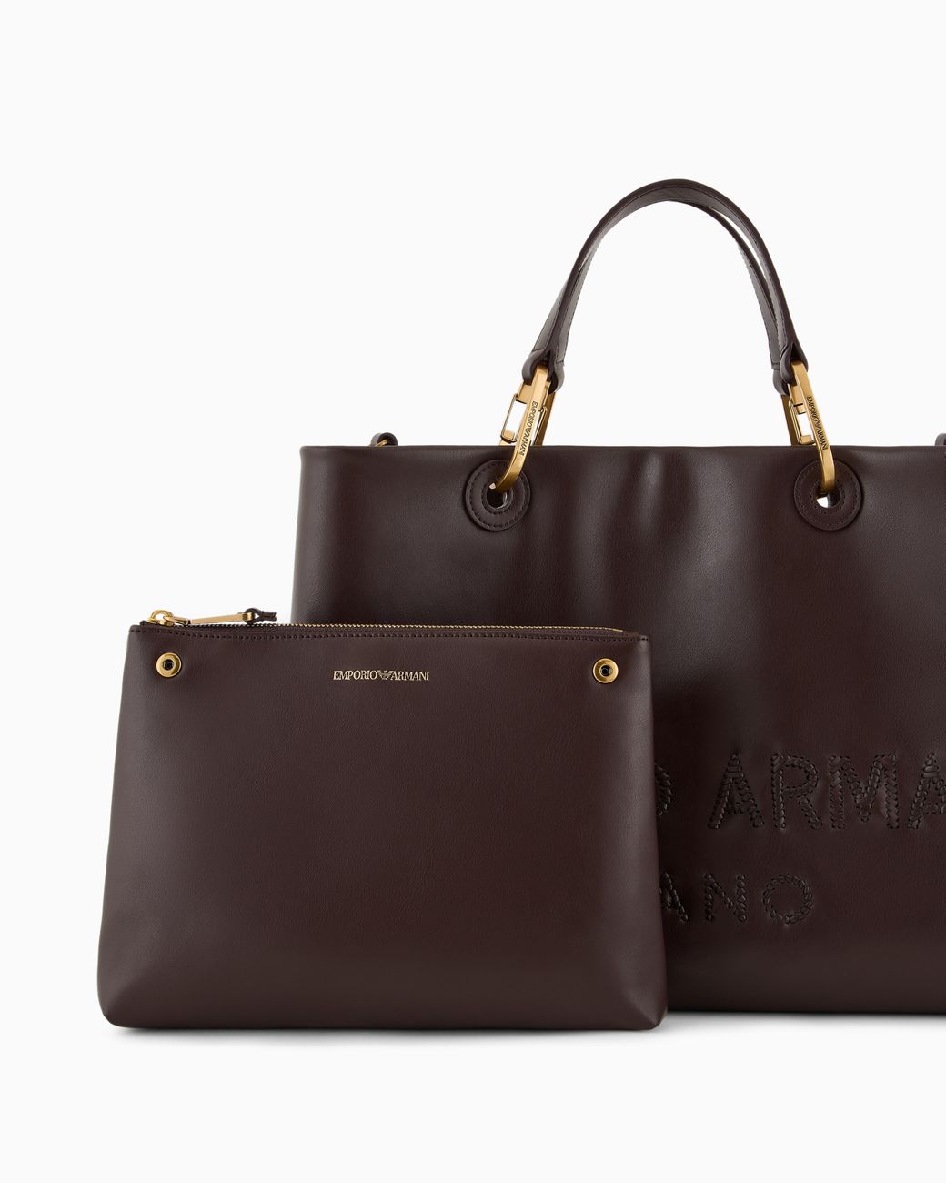 Emporio Armani Brown Myea Shopper Bag